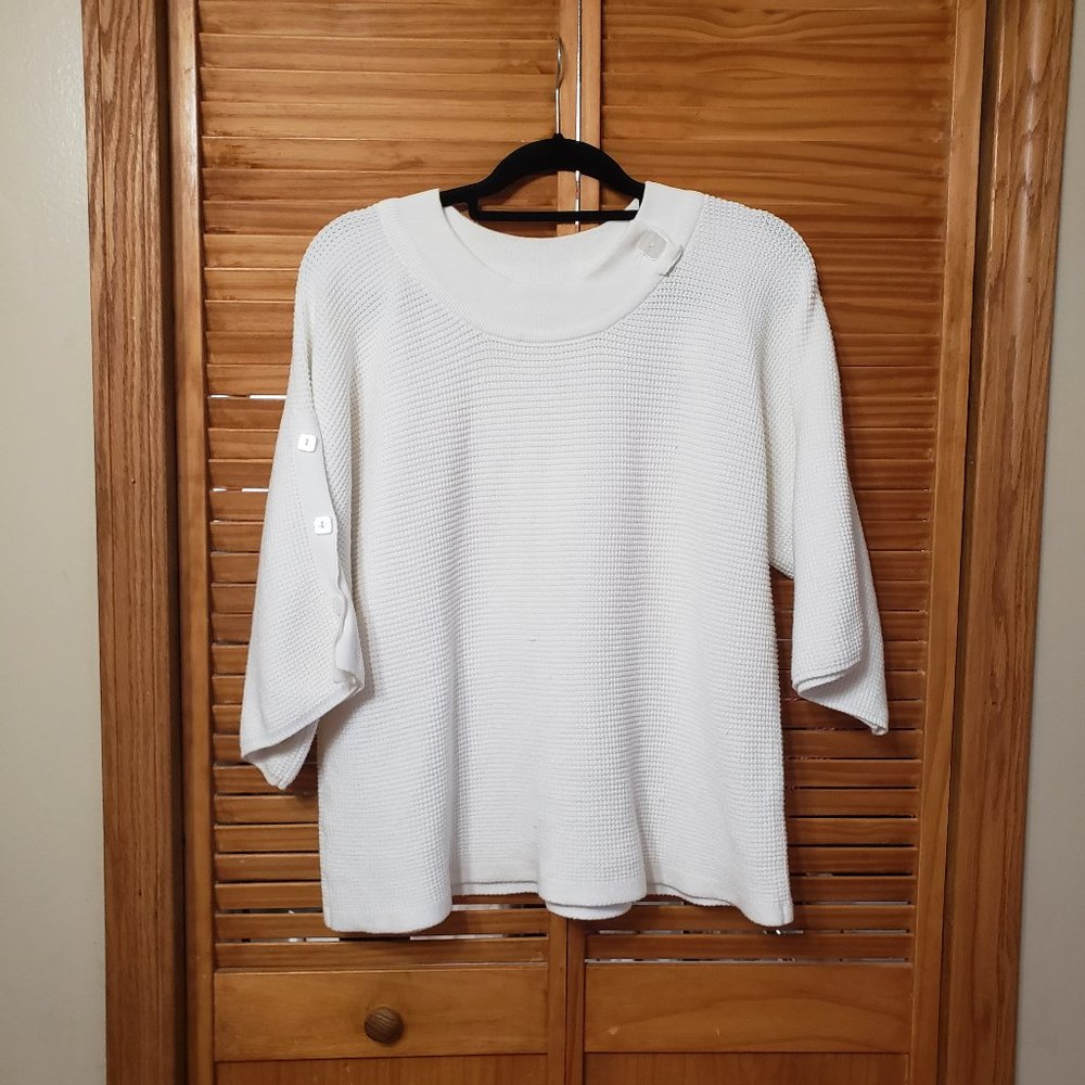 Jillian Nicole Heavy Thermal Pullover Top Large